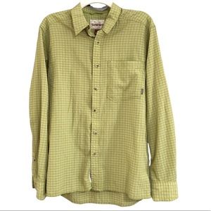 Simms Fishing Green Button Down Shirt
